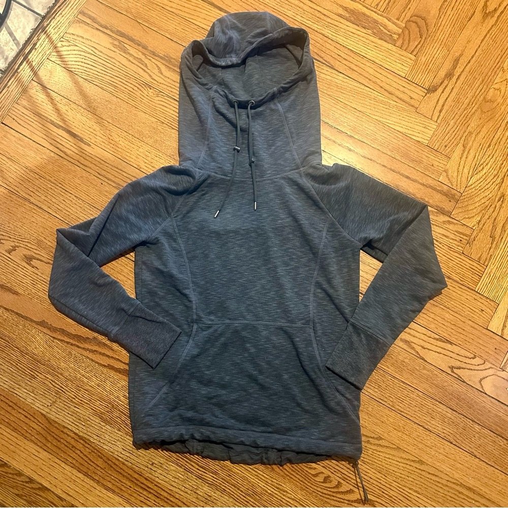 Athleta Techie Sweat Hoodie in heather grey